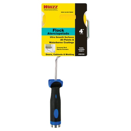 Whizz Whizz 4 in. W Mini Paint Roller Frame and Cover Threaded End 34164